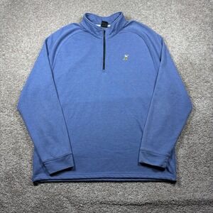 Dunning Golf Winged Foot Golf Club 1/4 Zip Pullover Blue Mens XXL‎ Quarter Zip